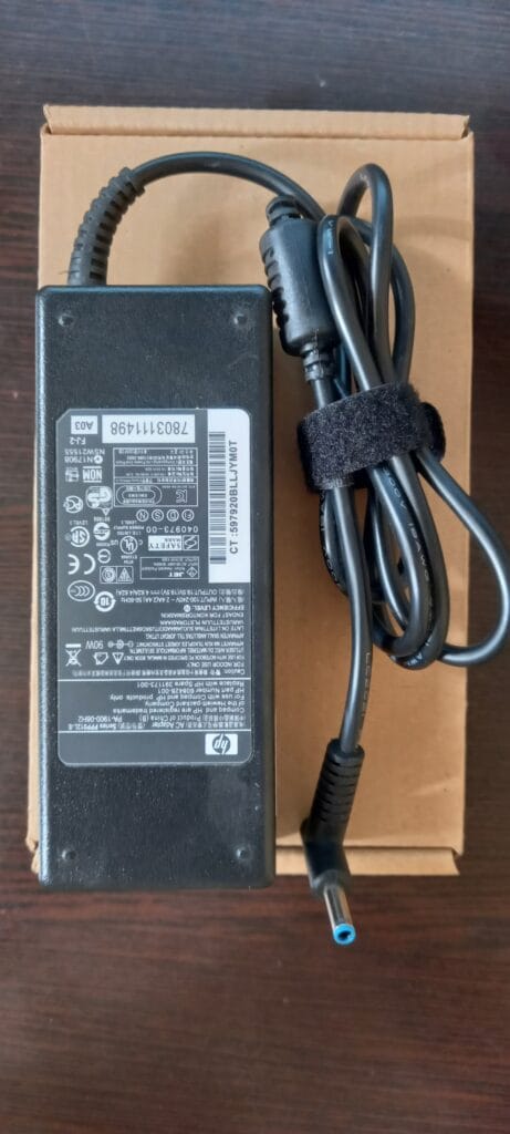 شارژر لپ تاپ اچ پی HP 19.5V 4.62A سر فیش آبی بیرجند لپ تاپ