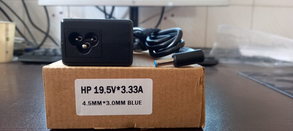 شارژر لپ تاپ اچ پی HP 19.5V 3.33A سر فیش آبی بیرجند لپ تاپ